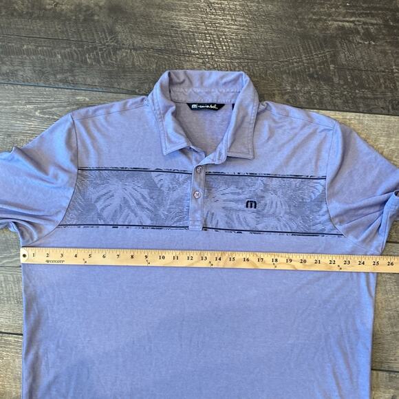Travis Mathew Men's Make Camp Golf Polo Blueish Purple Size XXL - Picture 5 of 10